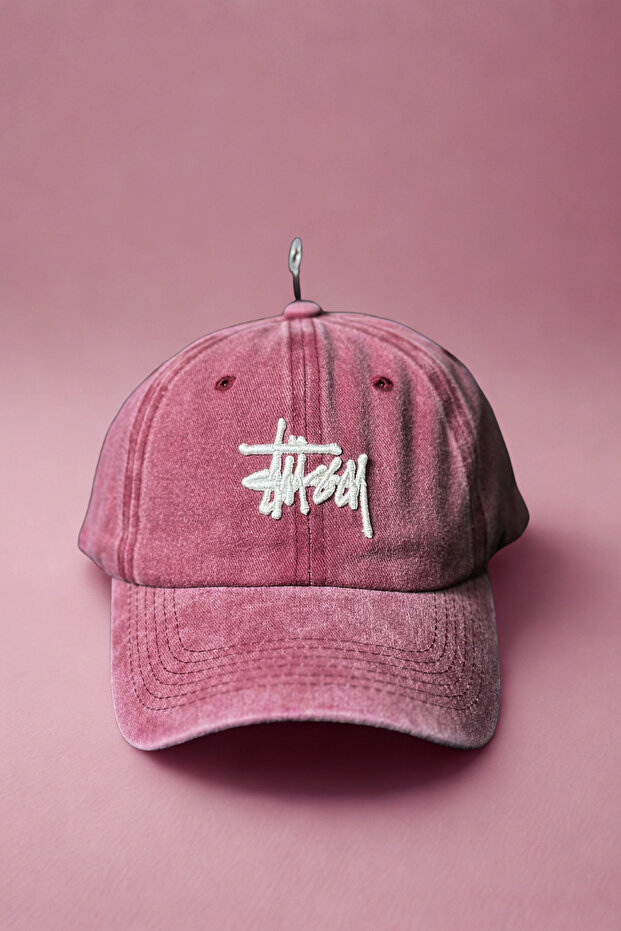 Stussy Washed Burgundy Hat-Cap / Stüssy Washed Burgundy Hat-Cap / Baseball Hat