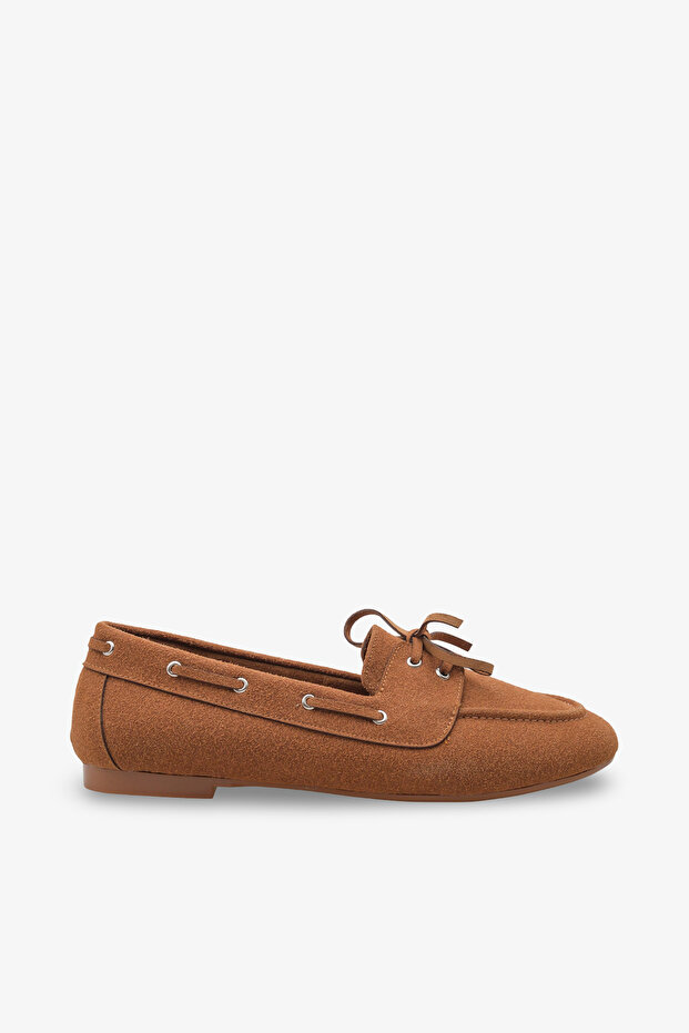 Meron women's loafer shoes taba nubuck