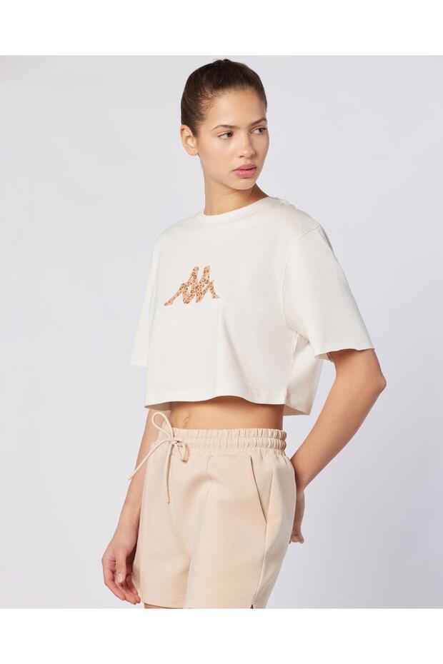 Parte Tee Kadın Bej Regular Tişört - 4
