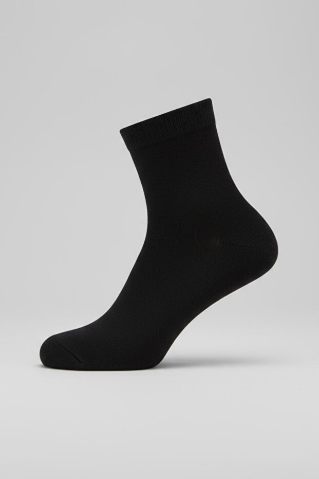 جوارب محبوكة سوداء مكونة من 3 قطع 1021 - 3