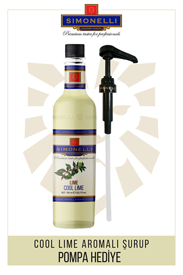 Kahve Şurubu Cool Drop Lime 70 cl Pompa Hediyeli - 1