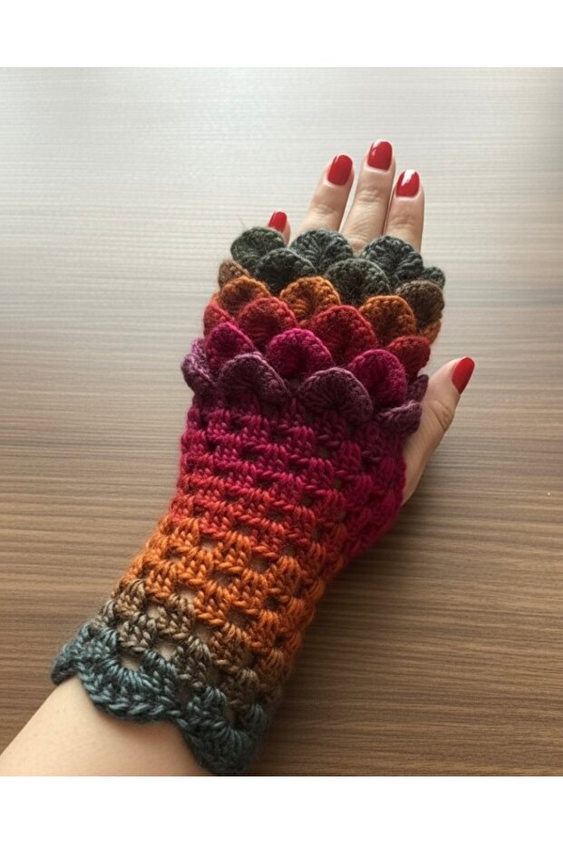 Örgü Eldiven *Crocodile - 2