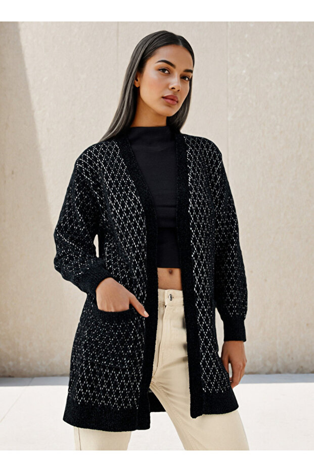 كارديجان طويل منقوش - 1