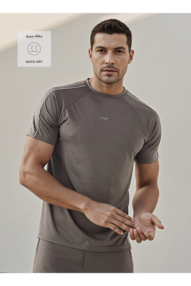 تي شيرت مقسم بأكمام راجلان - 2