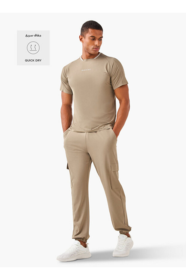 Cargo Joggers with Drawstring Closure - 2