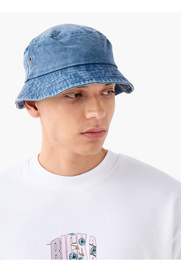 قبعة دلو من قماش الدنيم - 2