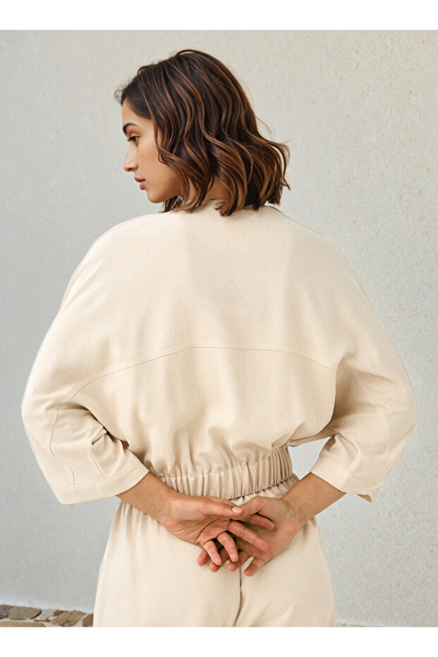 سترة قصيرة ذات ياقة - 3