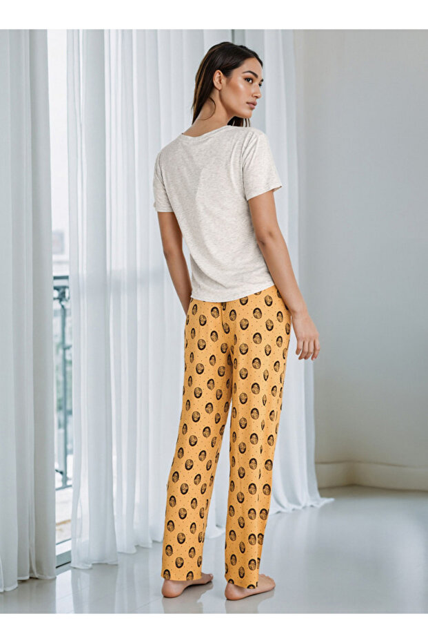 طقم بيجامة مطبوع - 3