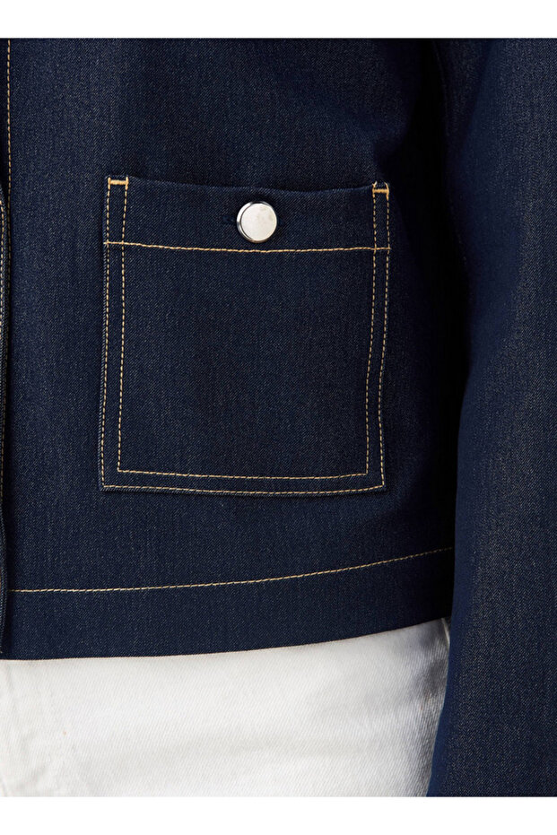 Regular Fit Denim Jacket - 4