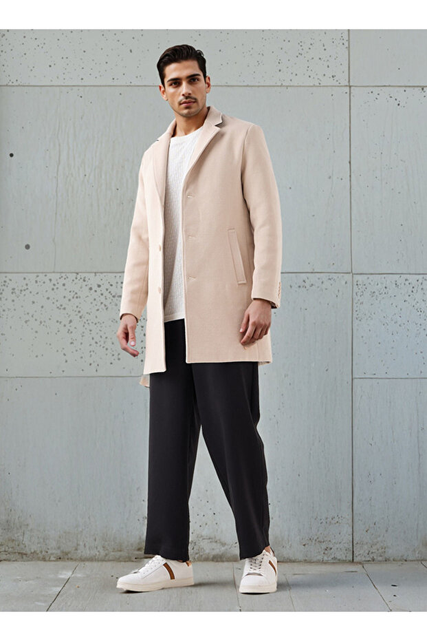 معطف رجالي ذو ياقة مدببة - 2