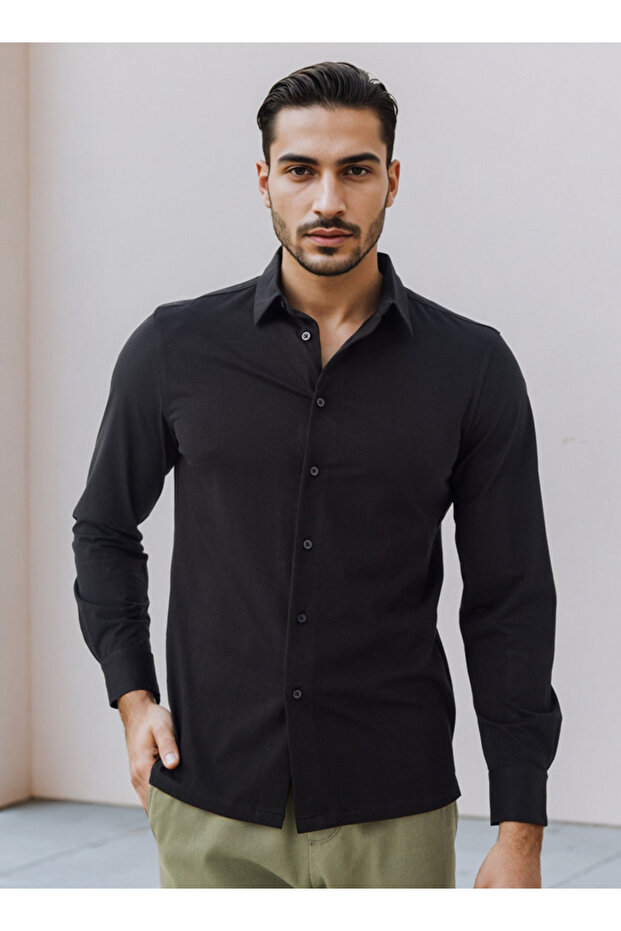 قميص بقصة عادية - 1