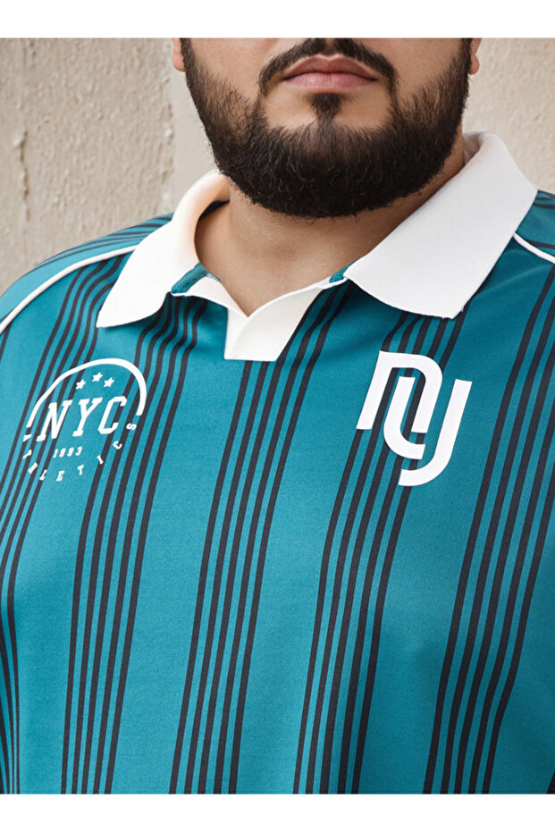 Striped Polo Tee - 4