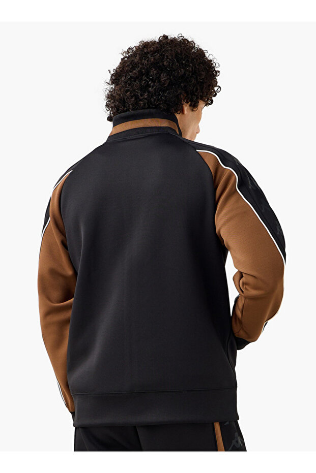 جاكيت رجالي بياقة عالية بألوان متداخلة - 4