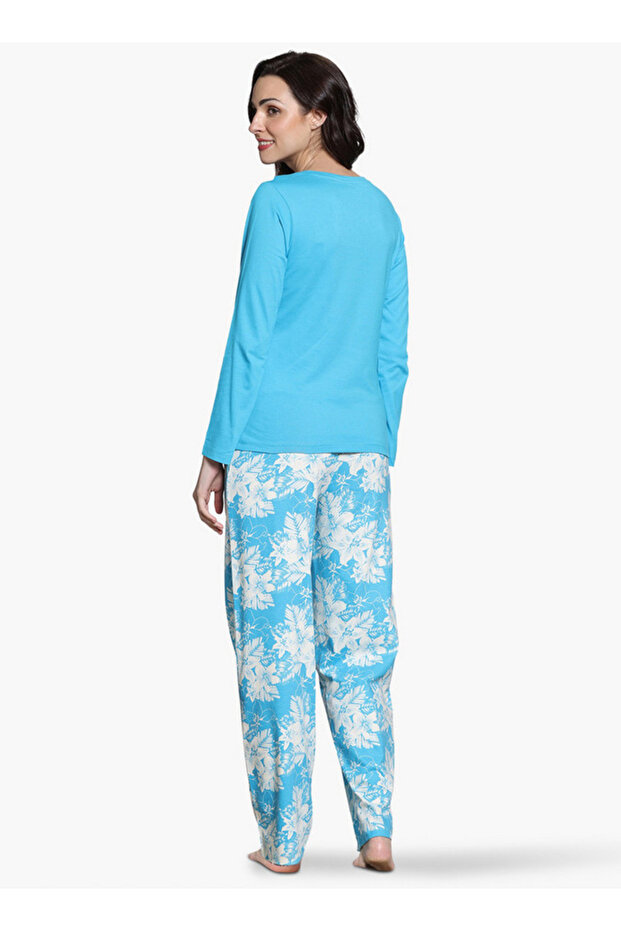 Zivame Floral Print Pyjama Set - 3