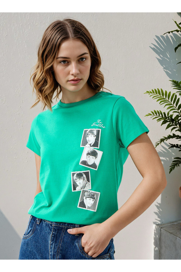 Beatles Graphic Print T-shirt