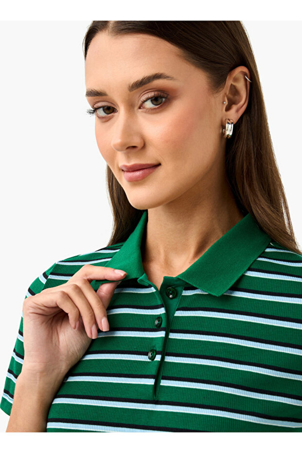 Rib Polo Tee - 4