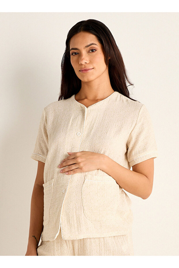 طقم بيجامة الأمومة المطبوعة - 2