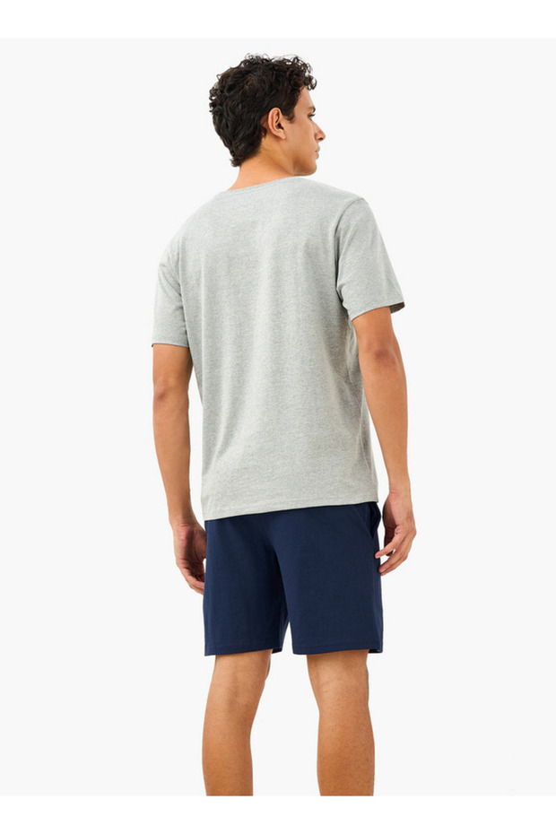 Drawstring Closure Shorts Set - 4