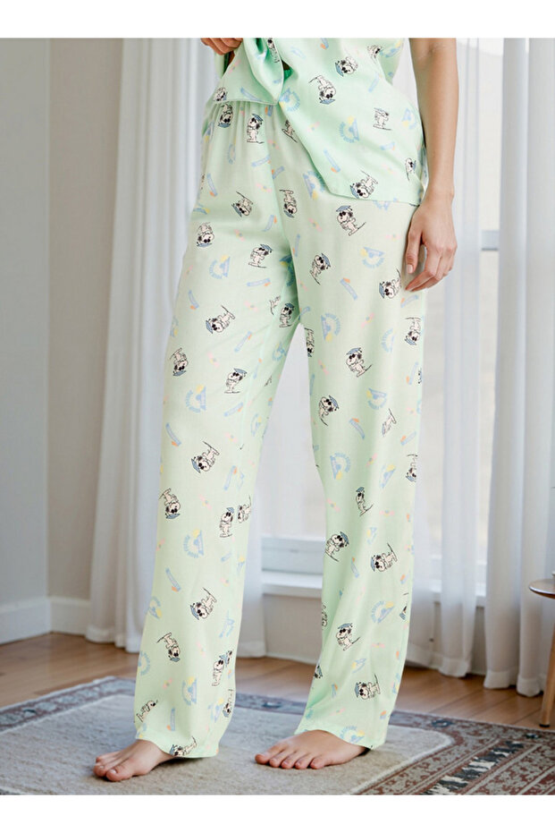 طقم بيجامة بطبعة سنوبي - 3