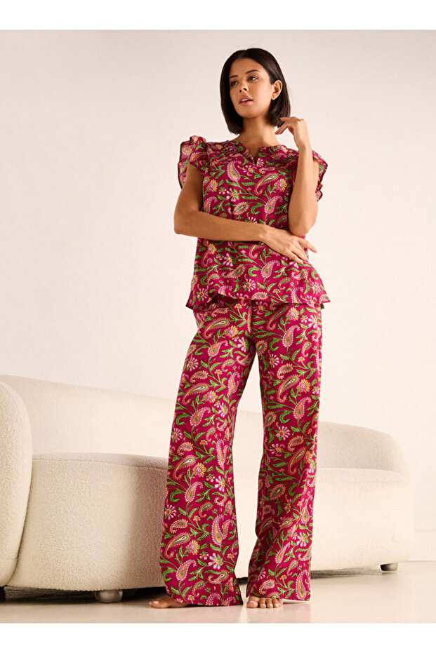 Printed Pyjama Set - 1