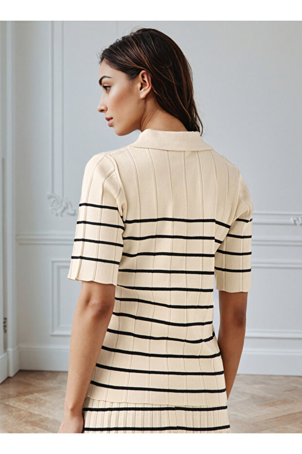 سترة بولو مخططة - 3