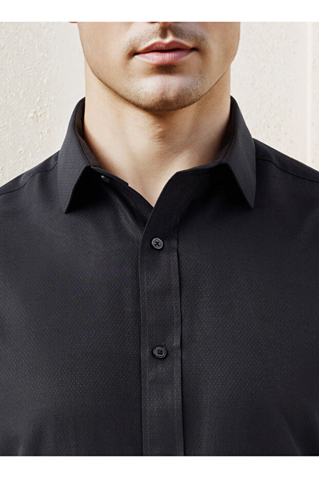 Solid Formal Dobby Shirts - 4