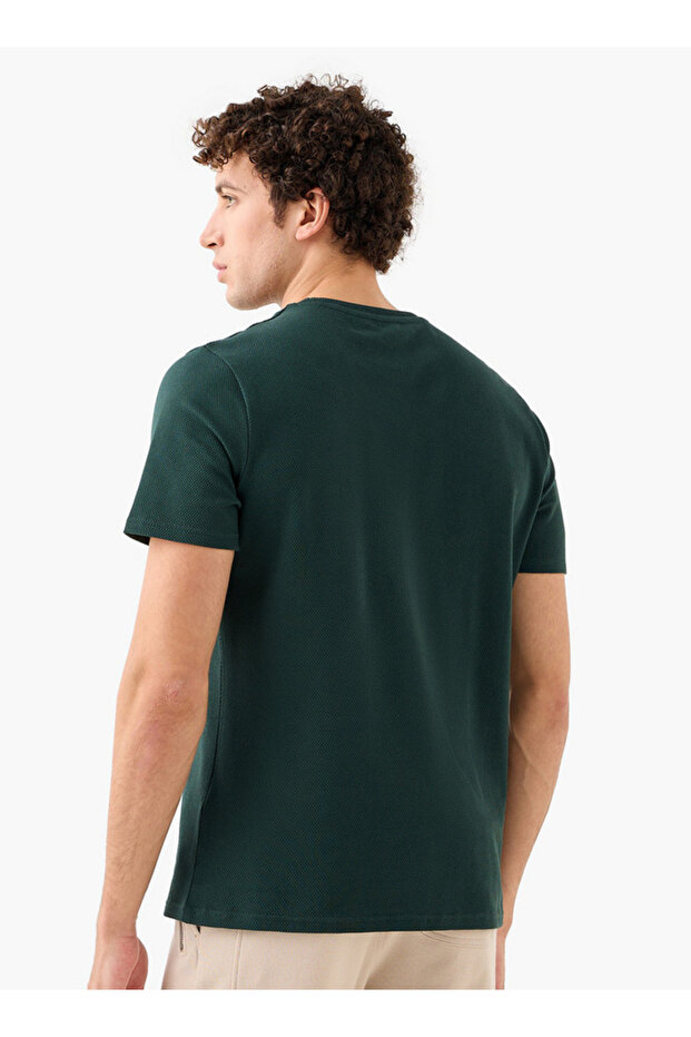 تي شيرت منقوش بالفشار - 3