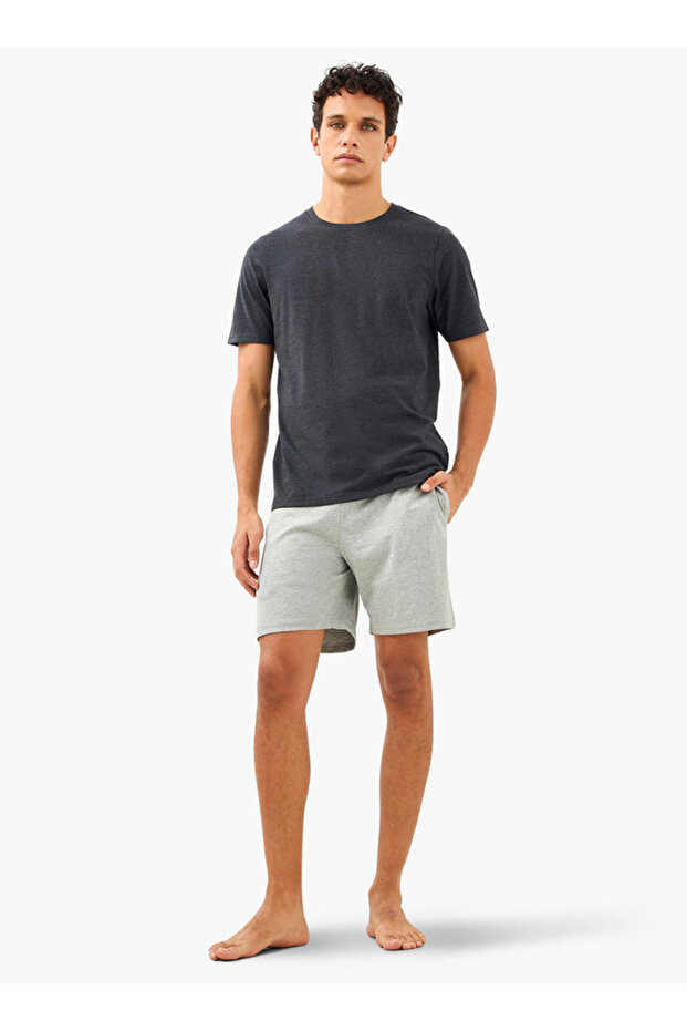 Drawstring Closure Shorts Set - 1