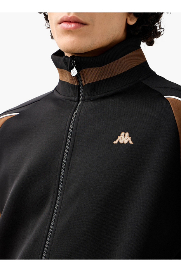 جاكيت رجالي بياقة عالية بألوان متداخلة - 3