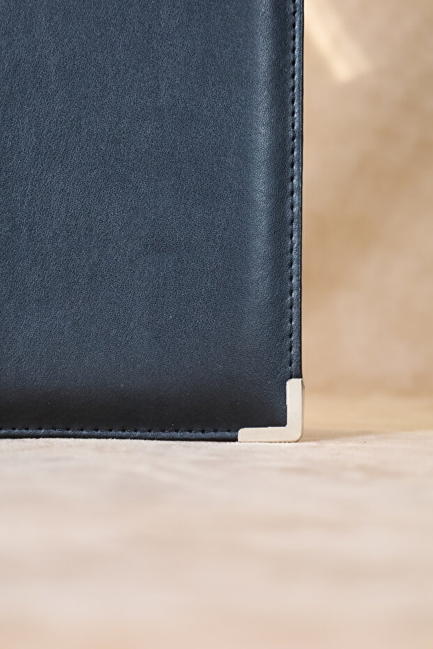 Black Leather Signature Folder - Mapa Presentation File - Document Folder (10 Sheets) - 2