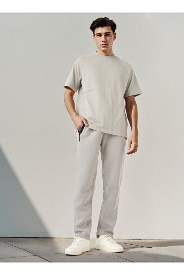 Track Pants with Drawstring Closure and Zip Pockets - 2