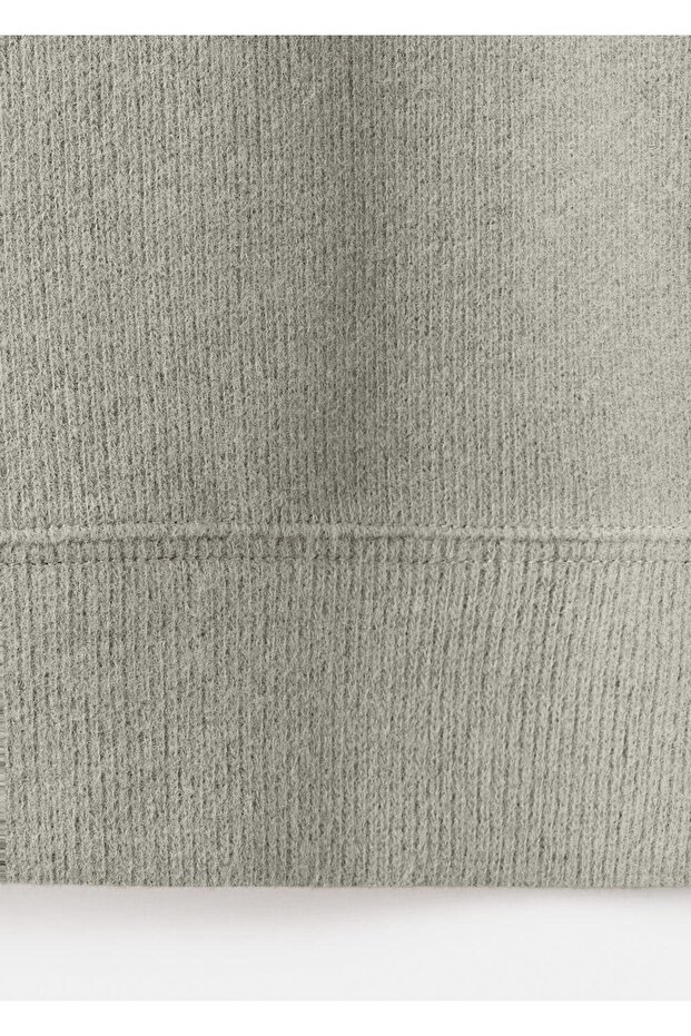 Düz kesim regular fit triko sweatshirt - 5