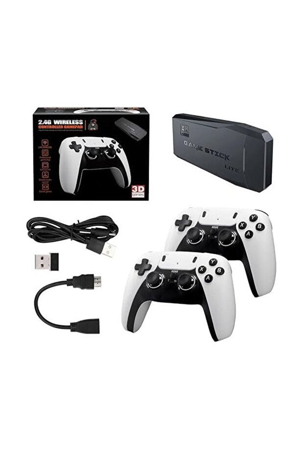 Retro game stick console with 15000 Video Games 9 emulators and 2 Wireless controllers - 2