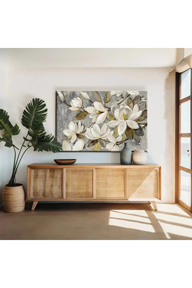 Manolya Çiçeği Kanvas Tablo - 1