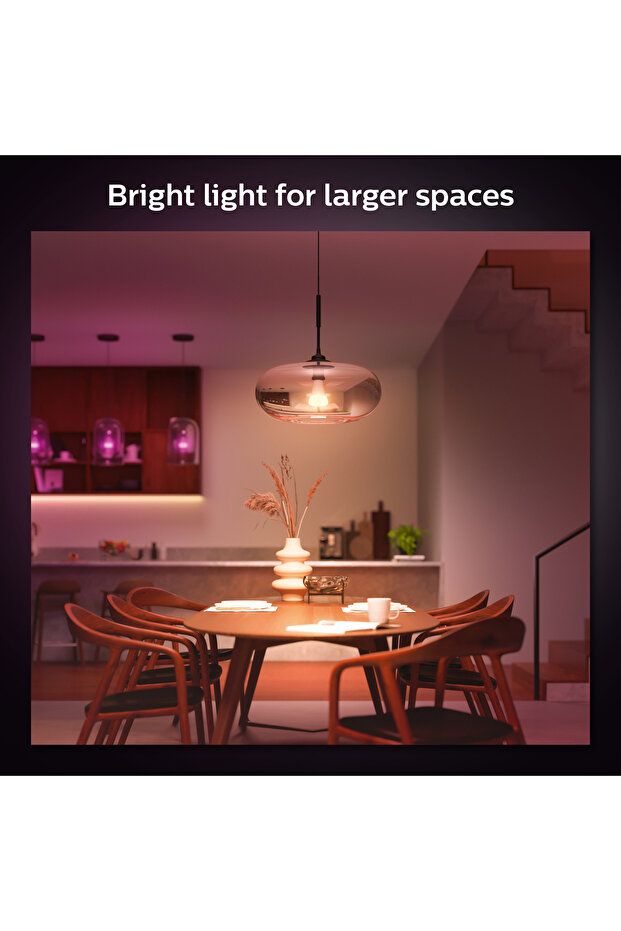 HueWCA 13.5-100W E27 1600 Lumen Renkli Akıllı Ampul A67 - 7