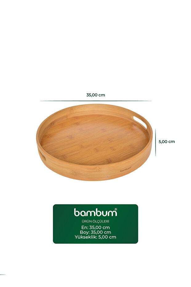 صينية تقديم دائرية مقاس 35 سم - 2