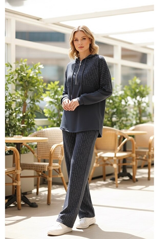 Stone Detailed Tracksuit Set