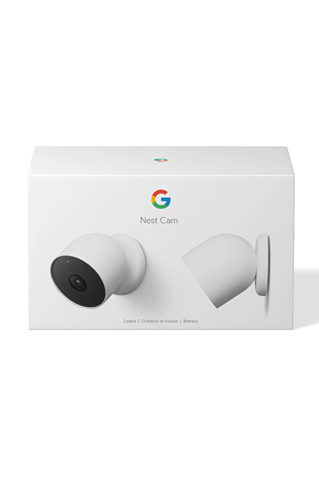 Nest Cam Outdoor or Indoor, Battery - 2nd Generation - 2 Count (Pack of 1)