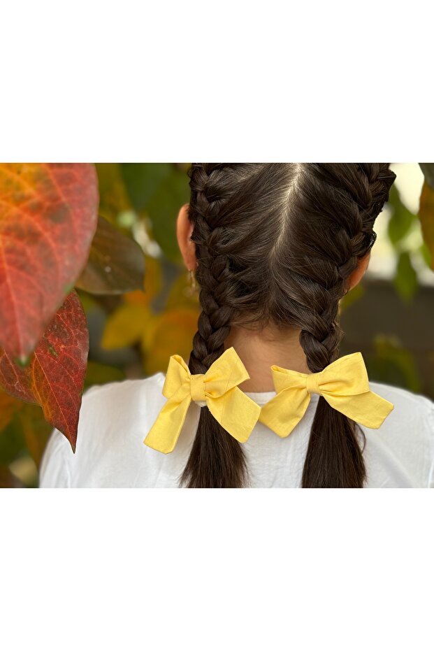 Bow Yellow Double Rubber Buckle - 6