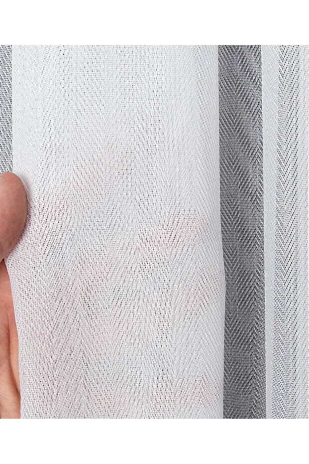 Taçhome Herringbone Patterned Living Room Tulle