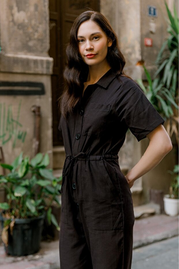 Keten Günlük Tulum - 4