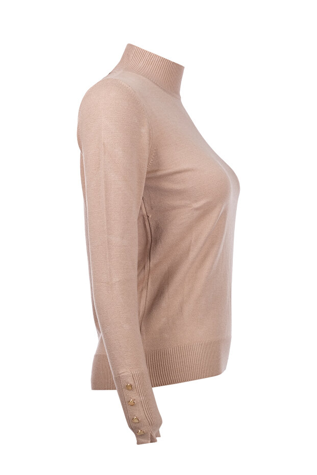 High Neck Basic Sweater-63514 - 3