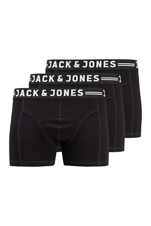 Jack Jones Sense Trunks 3-pack Noos Pls Erkek Siyah Boxer 12147591-02 - 2