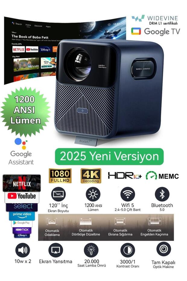 Mozart 1 Pro Android Tv L1 Licensed Projection Device