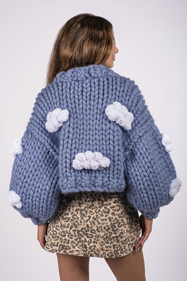 Cloud El Örgüsü Bulutlu Hırka - 3