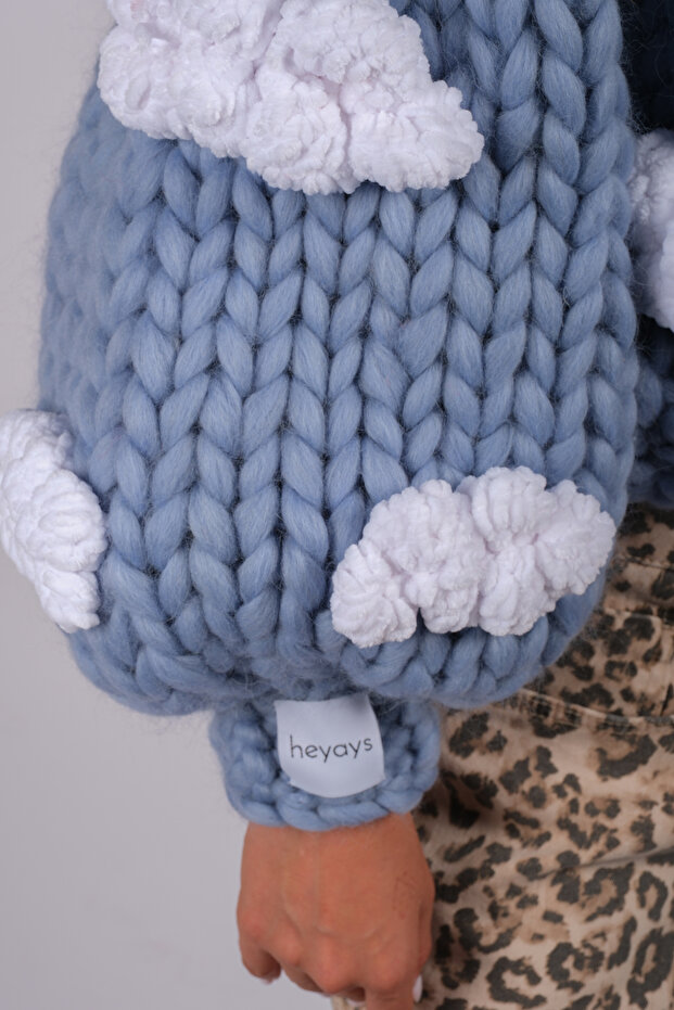 Cloud El Örgüsü Bulutlu Hırka - 5