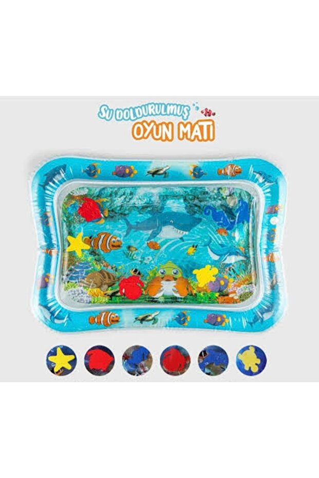 Genel Markalar Bebek Su Oyun Matı Tummy Time Karın Üstü Aktivite Zamanı Şişirilebilen Su Matı