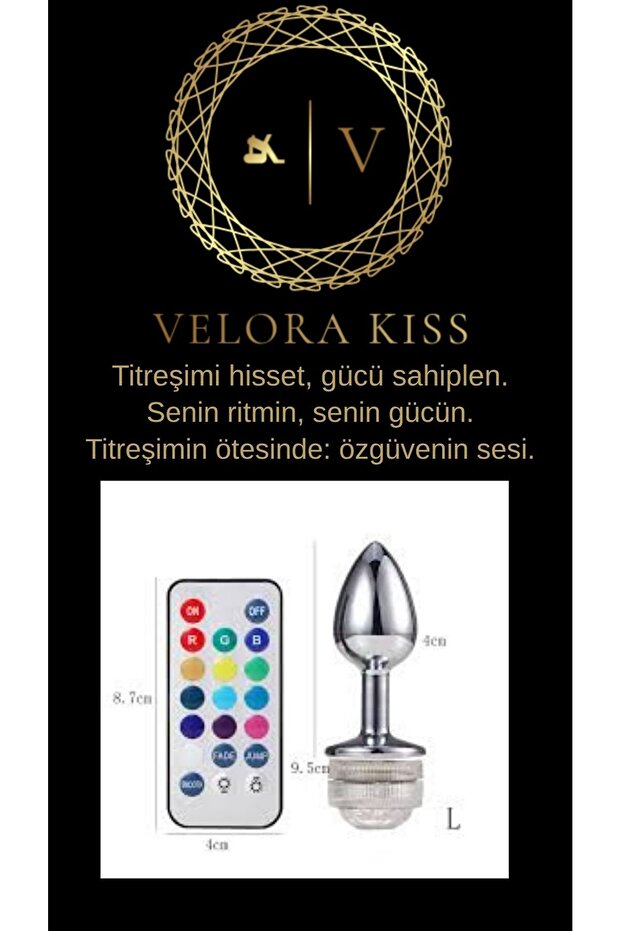 METAL ANAL PLUG IŞIKLI SMALL REMOTE CONTROL - 1
