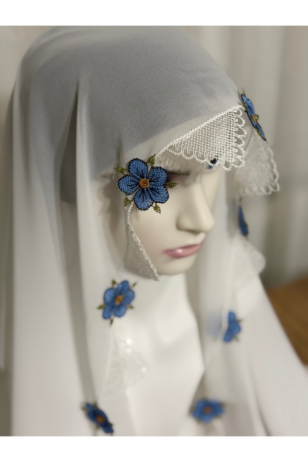 İğne oyası namaz başörtüsü - 3