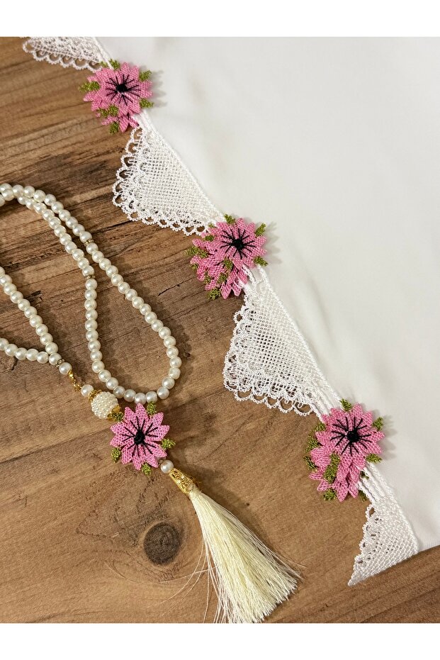 İğne oyası namaz başörtüsü - 5